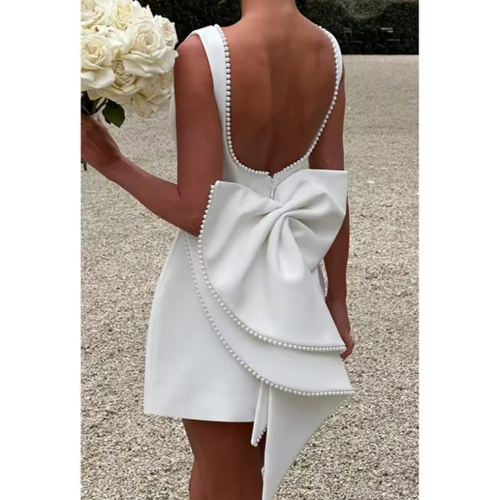 Sexy Party Dress WomenMini 2024 Summer Dress Elegant Waist Wrap A